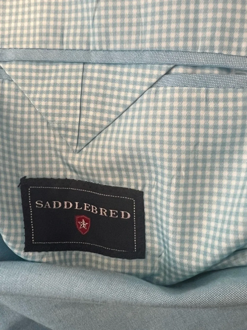 Saddlebred Pale Blue Two-Button Sport Coat